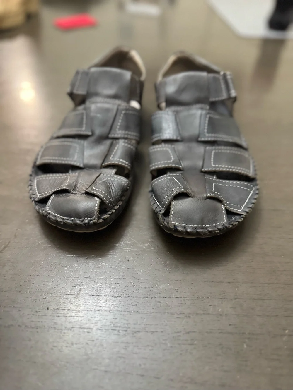 Pikolinos Mens 43 /10  gray  Leather Driving Mocasins Casual Comfort Shoes